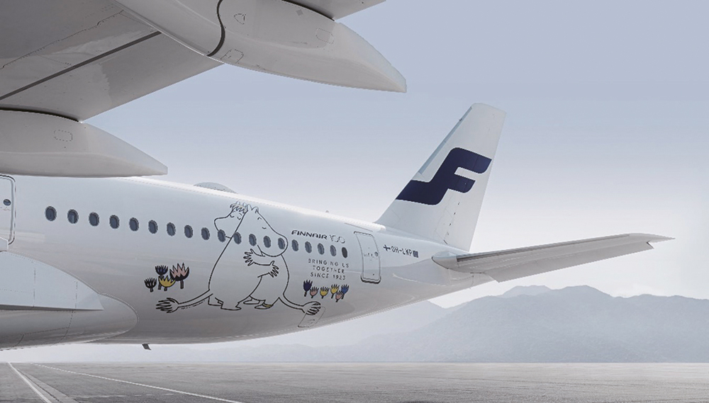 芬兰航空100周年纪念涂装